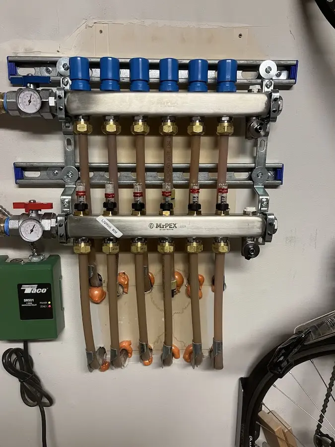 Plumber performing Gas Leak Detection at a residential property in Woodbury Heights